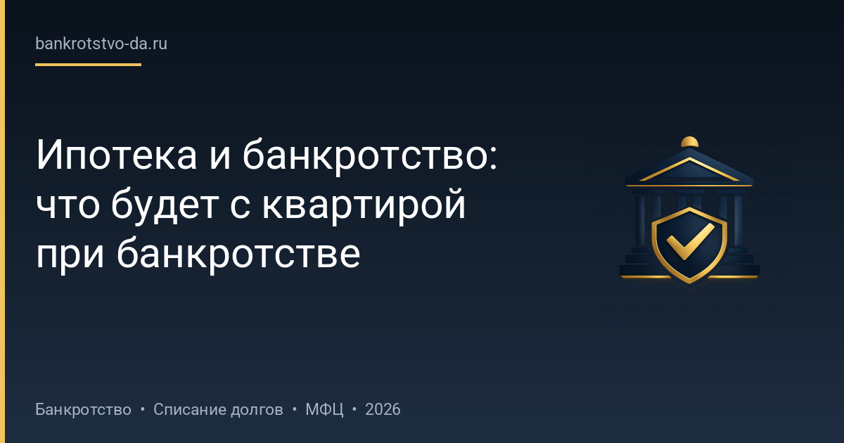 Ипотека и банкротство: что будет с квартирой при банкротстве