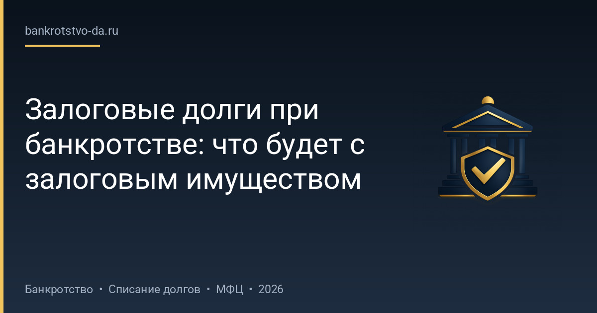 Залоговые долги при банкротстве: что будет с залоговым имуществом