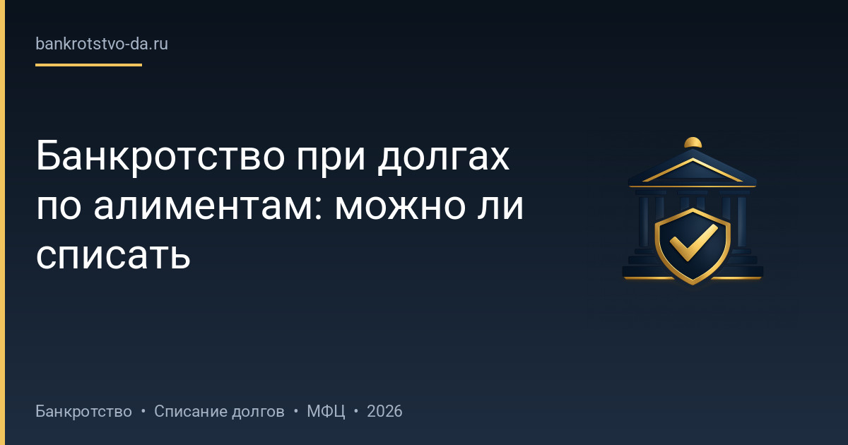 Банкротство при долгах по алиментам: можно ли списать