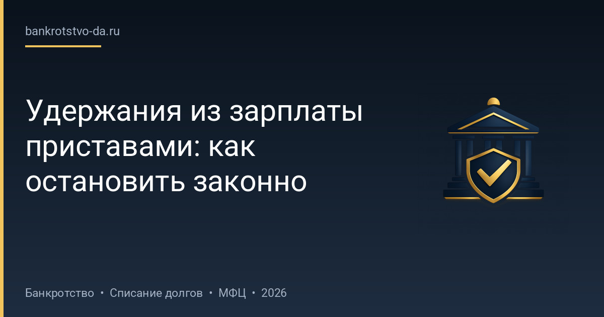Удержания из зарплаты приставами: как остановить законно