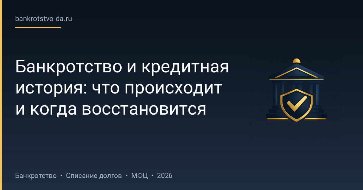 Банкротство и кредитная история: что происходит и когда восстановится