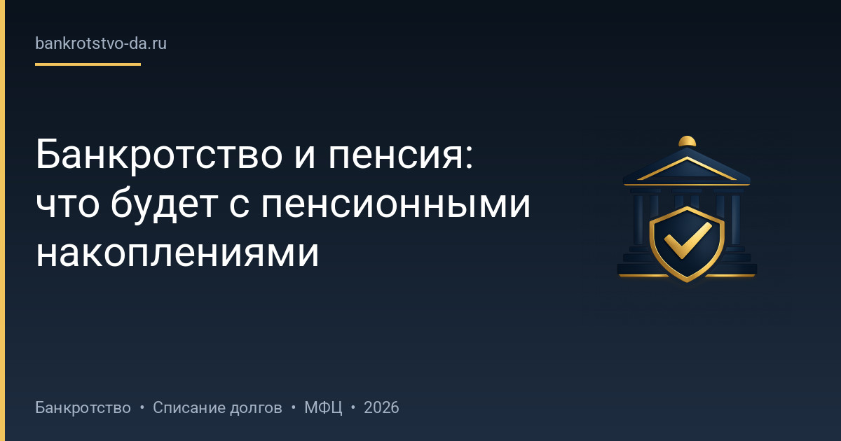 Банкротство и пенсия: что будет с пенсионными накоплениями