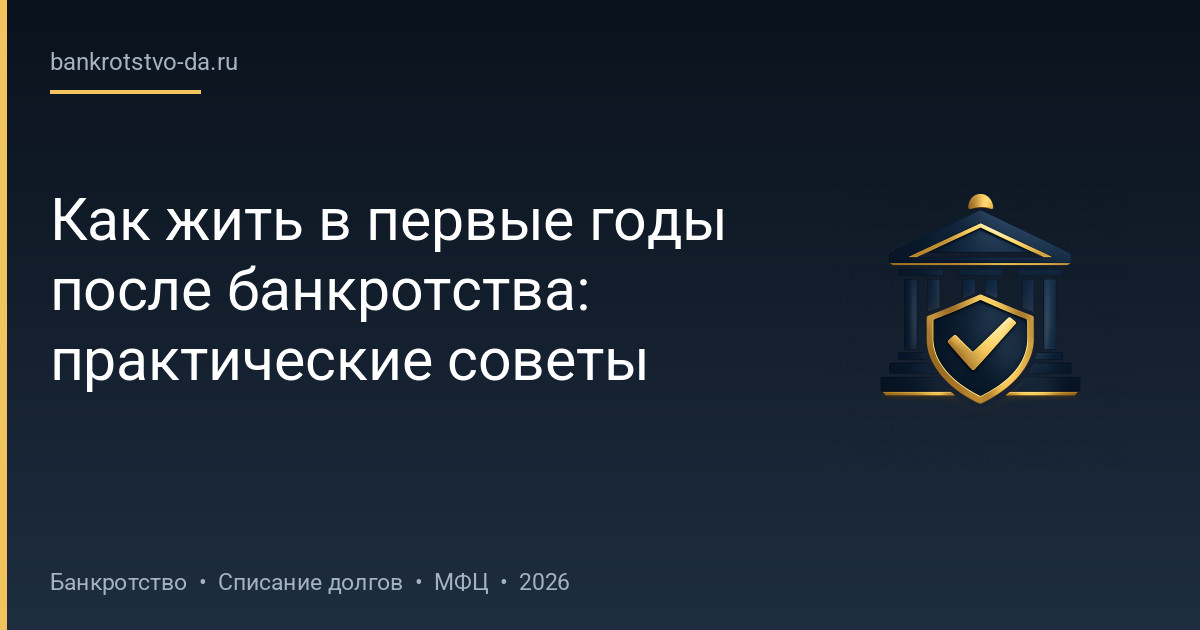 Как жить в первые годы после банкротства: практические советы