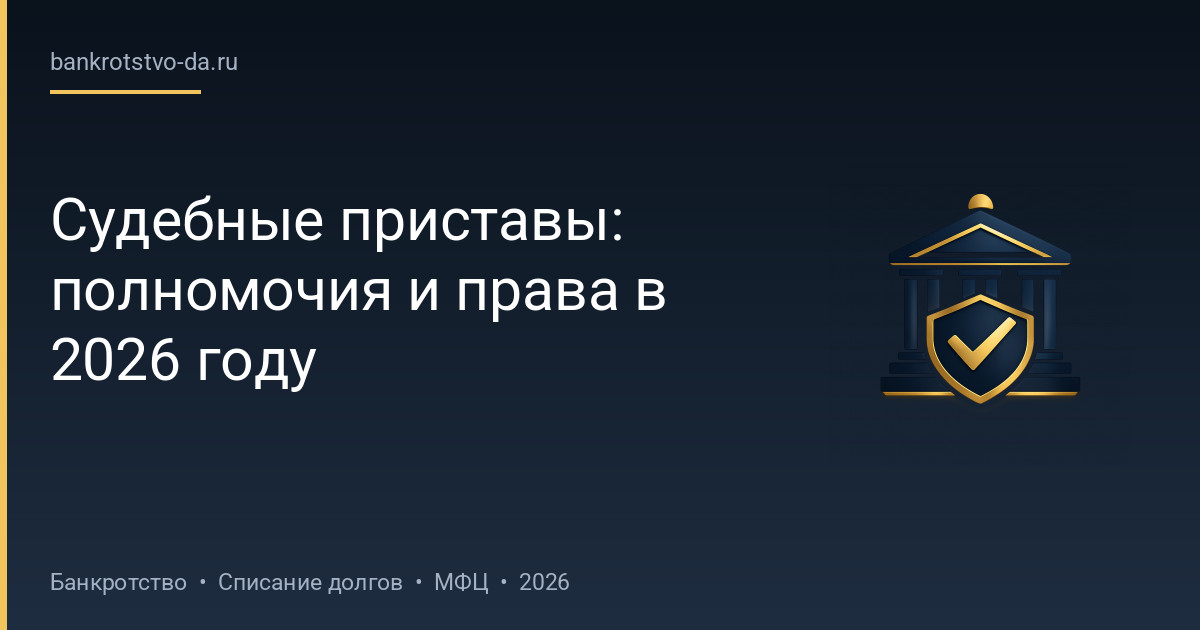 Судебные приставы: полномочия и права в 2026 году