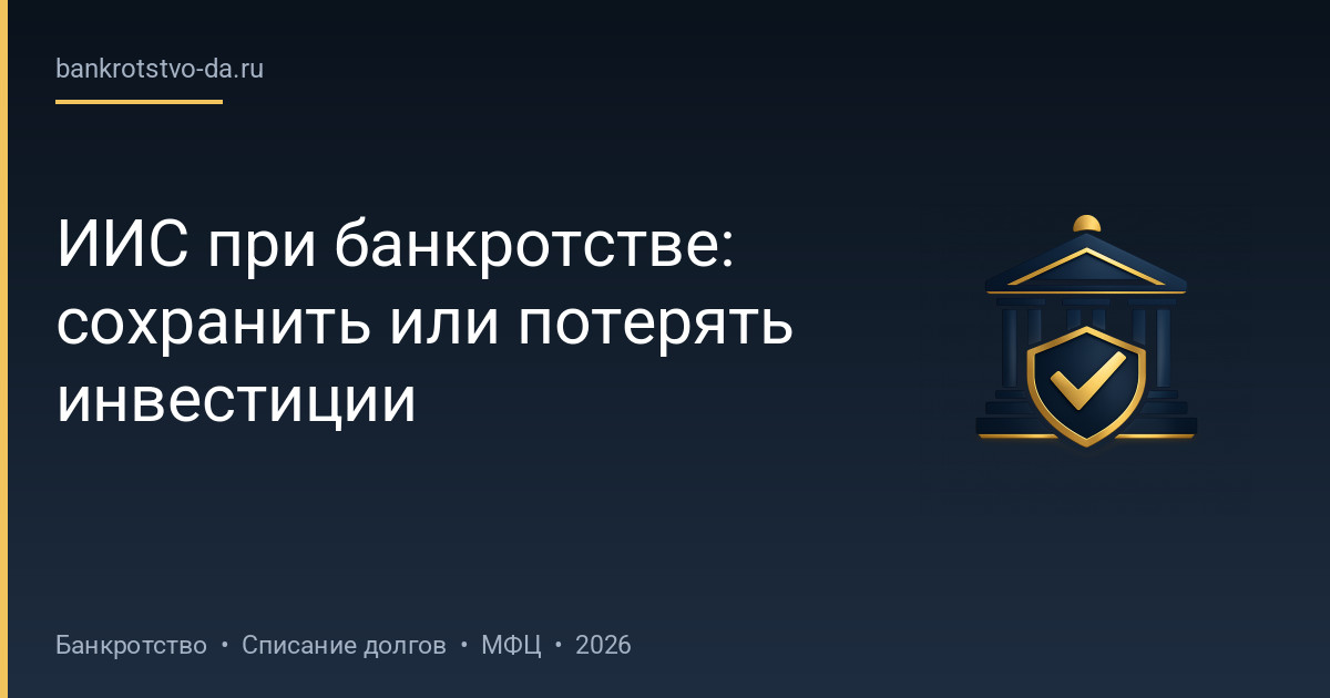 ИИС при банкротстве: сохранить или потерять инвестиции
