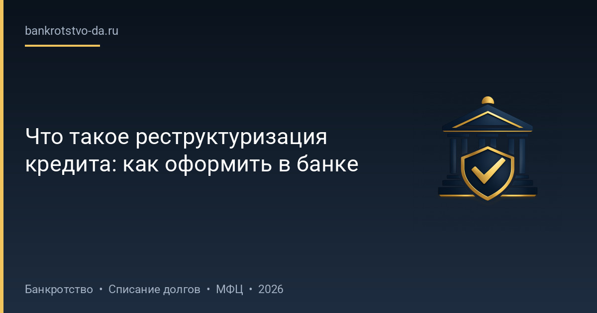 Что такое реструктуризация кредита: как оформить в банке