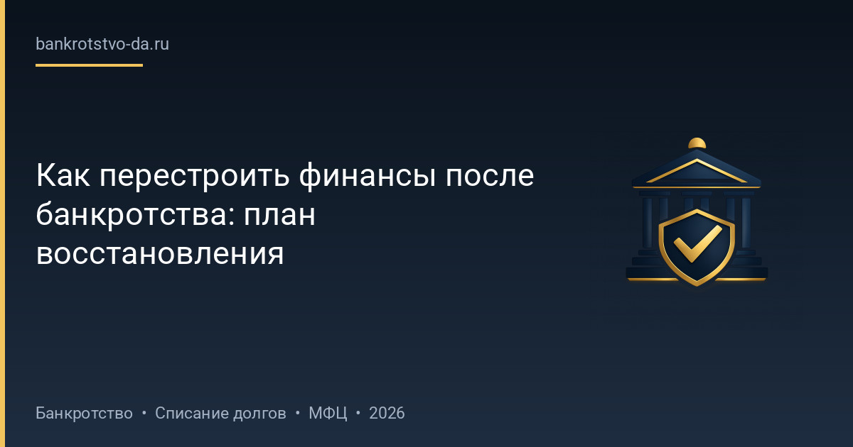 Как перестроить финансы после банкротства: план восстановления