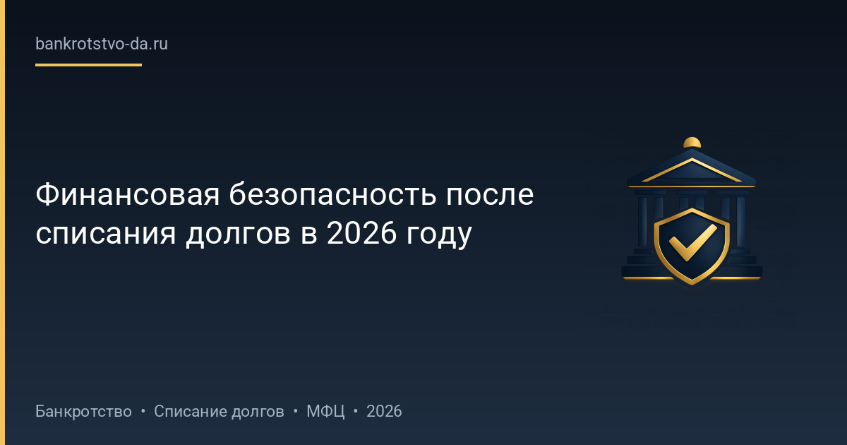 Финансовая безопасность после списания долгов в 2026 году