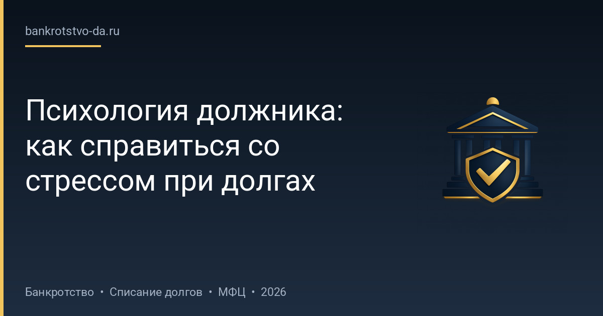 Психология должника: как справиться со стрессом при долгах