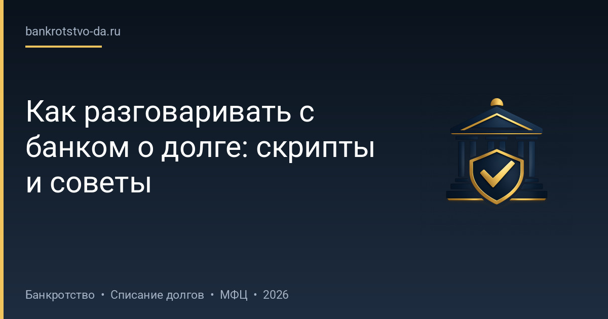 Как разговаривать с банком о долге: скрипты и советы