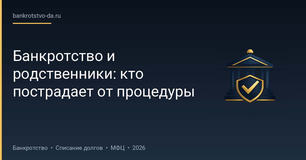 Банкротство и родственники: кто пострадает от процедуры