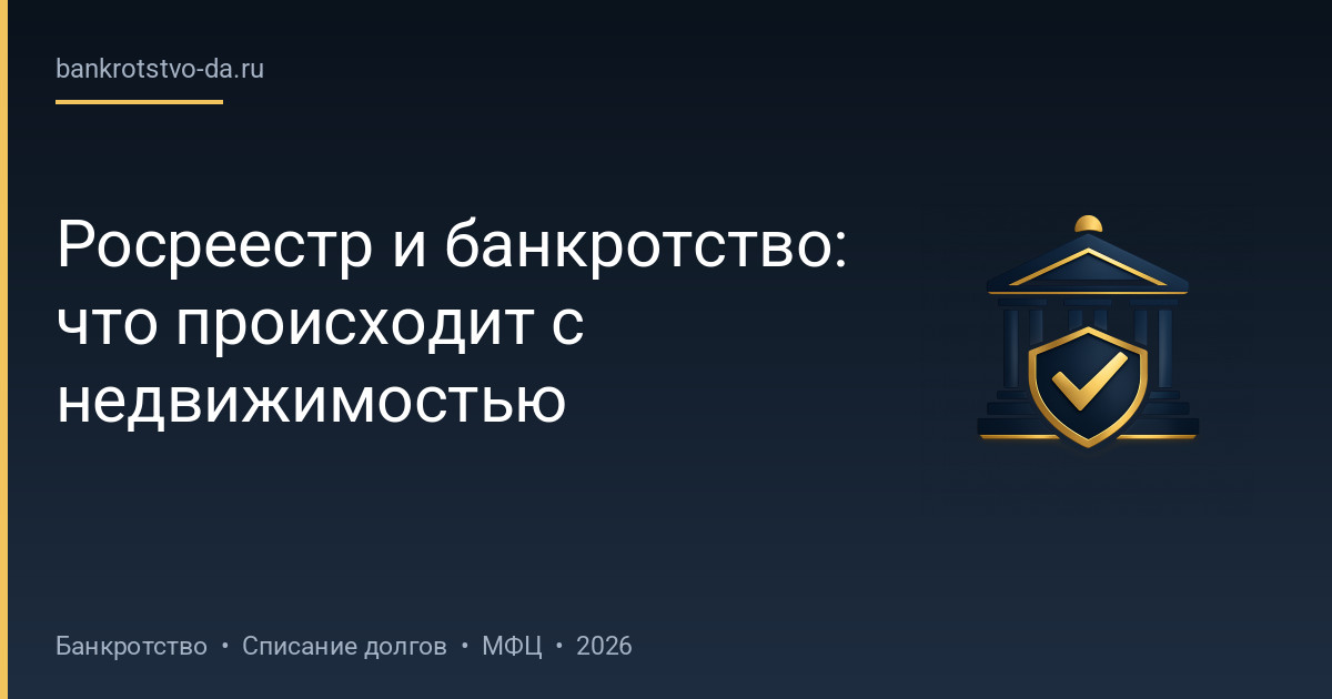 Росреестр и банкротство: что происходит с недвижимостью