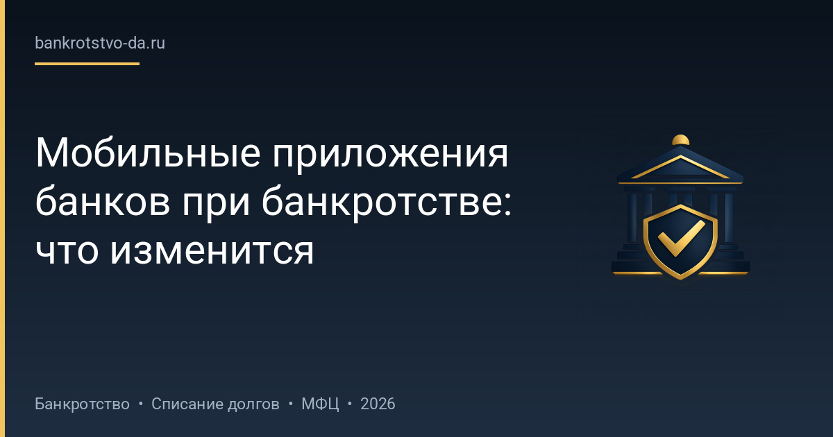Мобильные приложения банков при банкротстве: что изменится