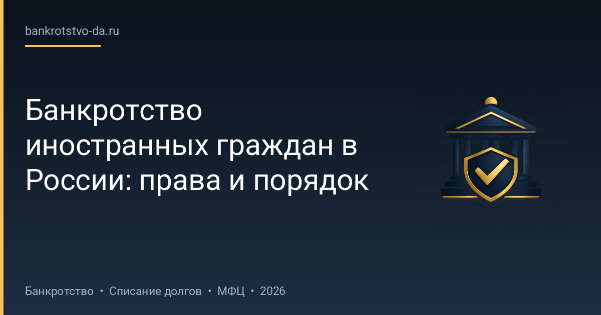 Банкротство иностранных граждан в России: права и порядок