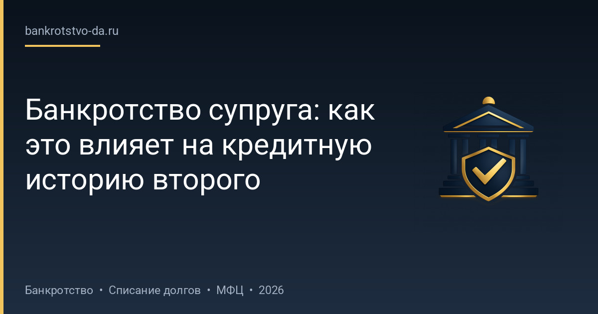 Банкротство супруга: как это влияет на кредитную историю второго