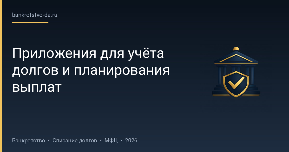 Приложения для учёта долгов и планирования выплат