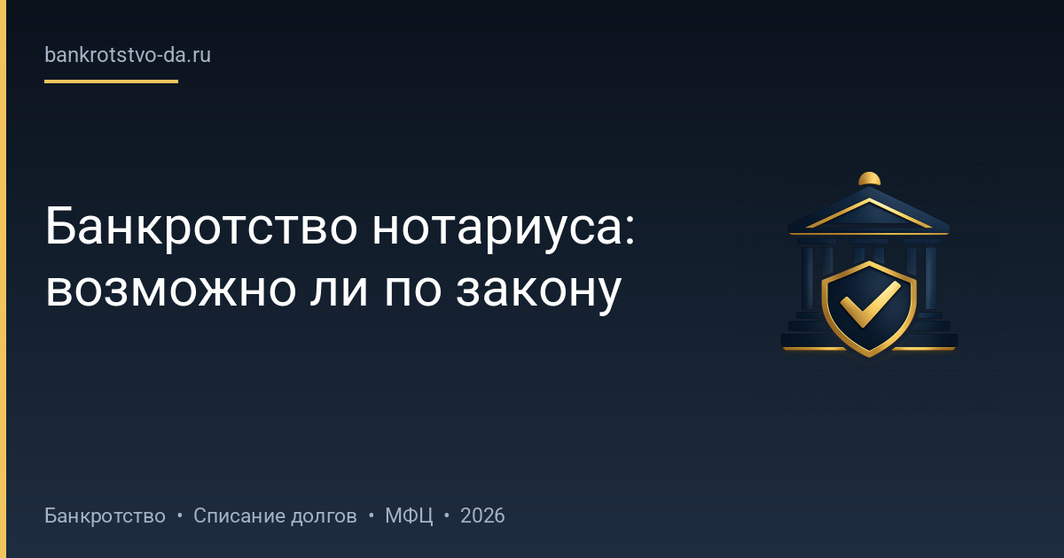 Банкротство нотариуса: возможно ли по закону