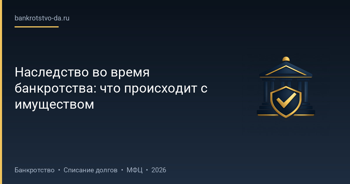 Наследство во время банкротства: что происходит с имуществом