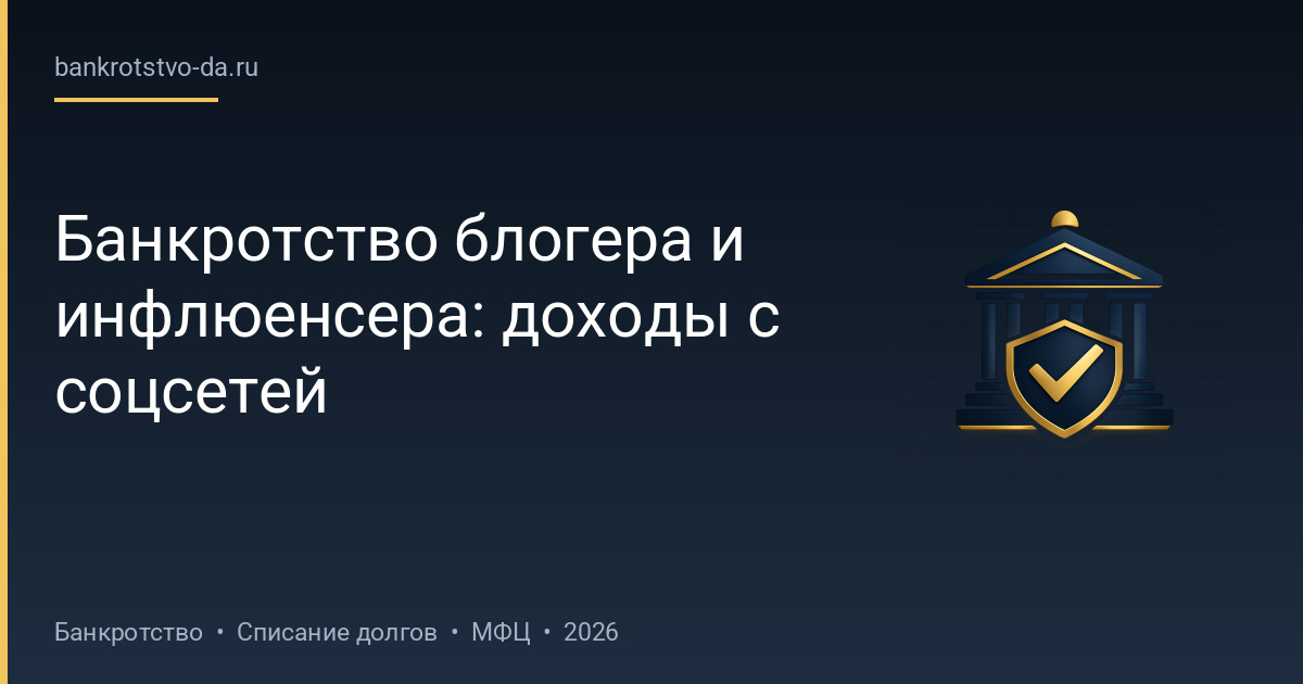 Банкротство блогера и инфлюенсера: доходы с соцсетей