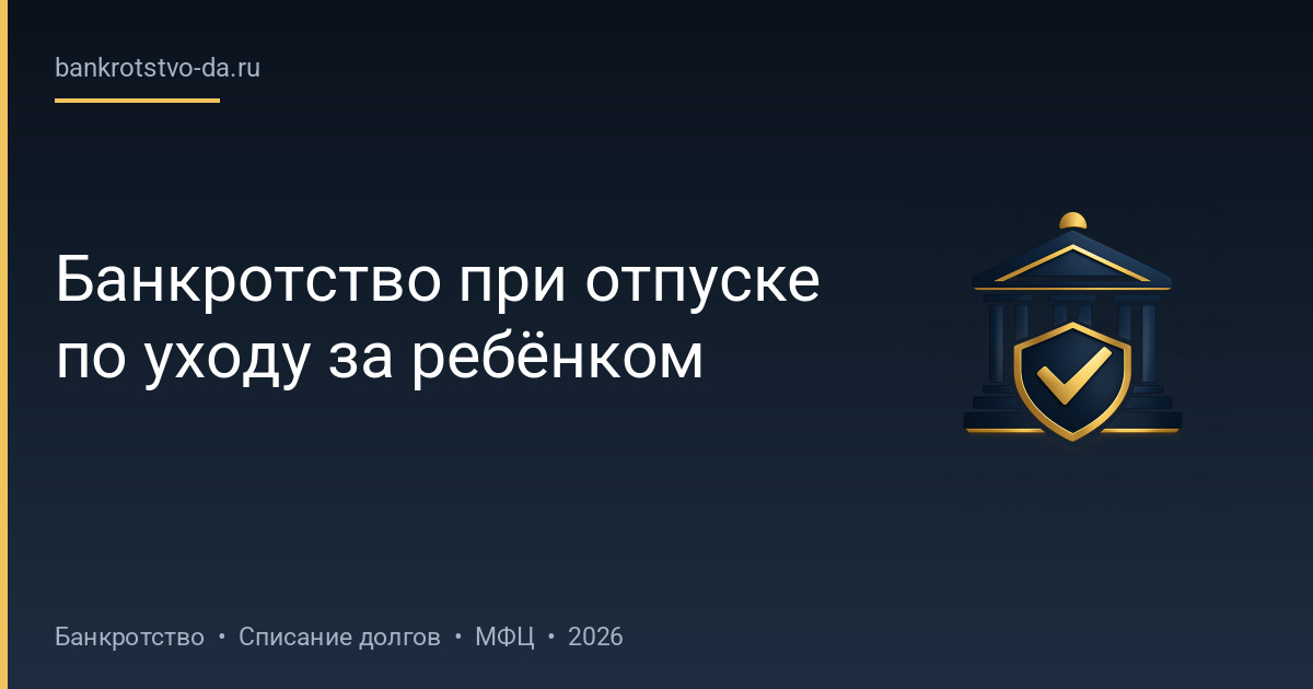 Банкротство при отпуске по уходу за ребёнком